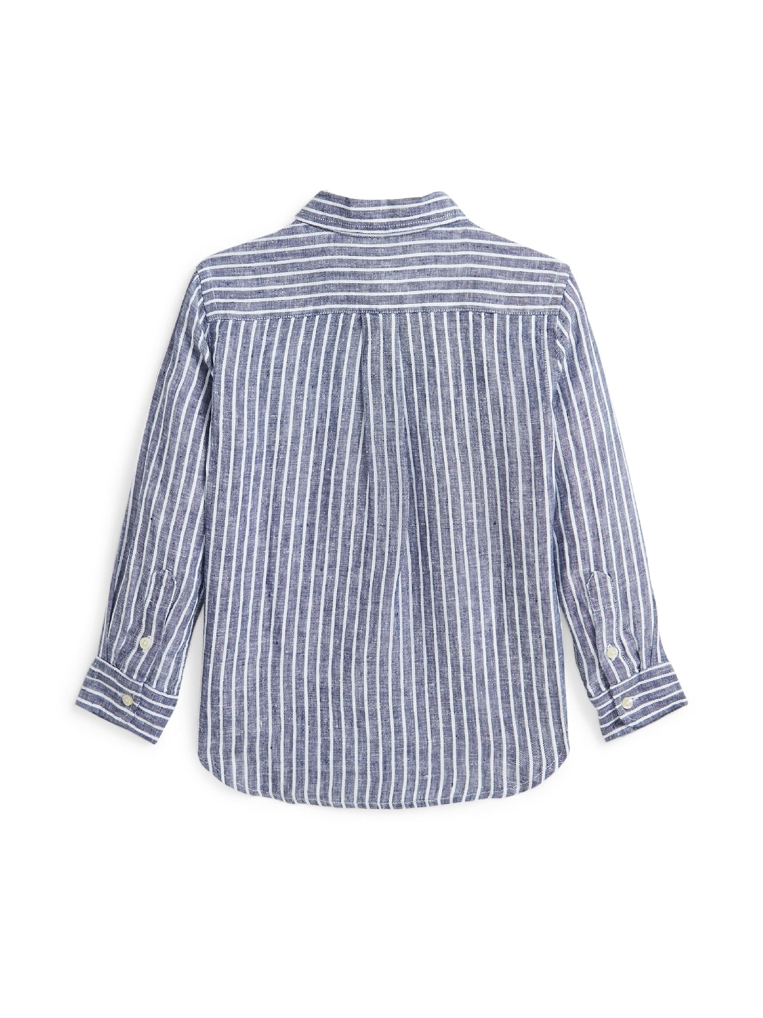 Chemise rayée en lin - Newport Navy & White