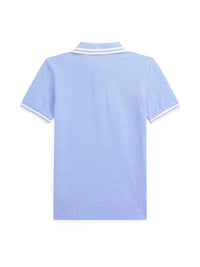 Polo en piqué oxford - Harbor Island Blue & White