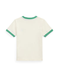 T-shirt bordure contrastée logo en jersey - Nevis