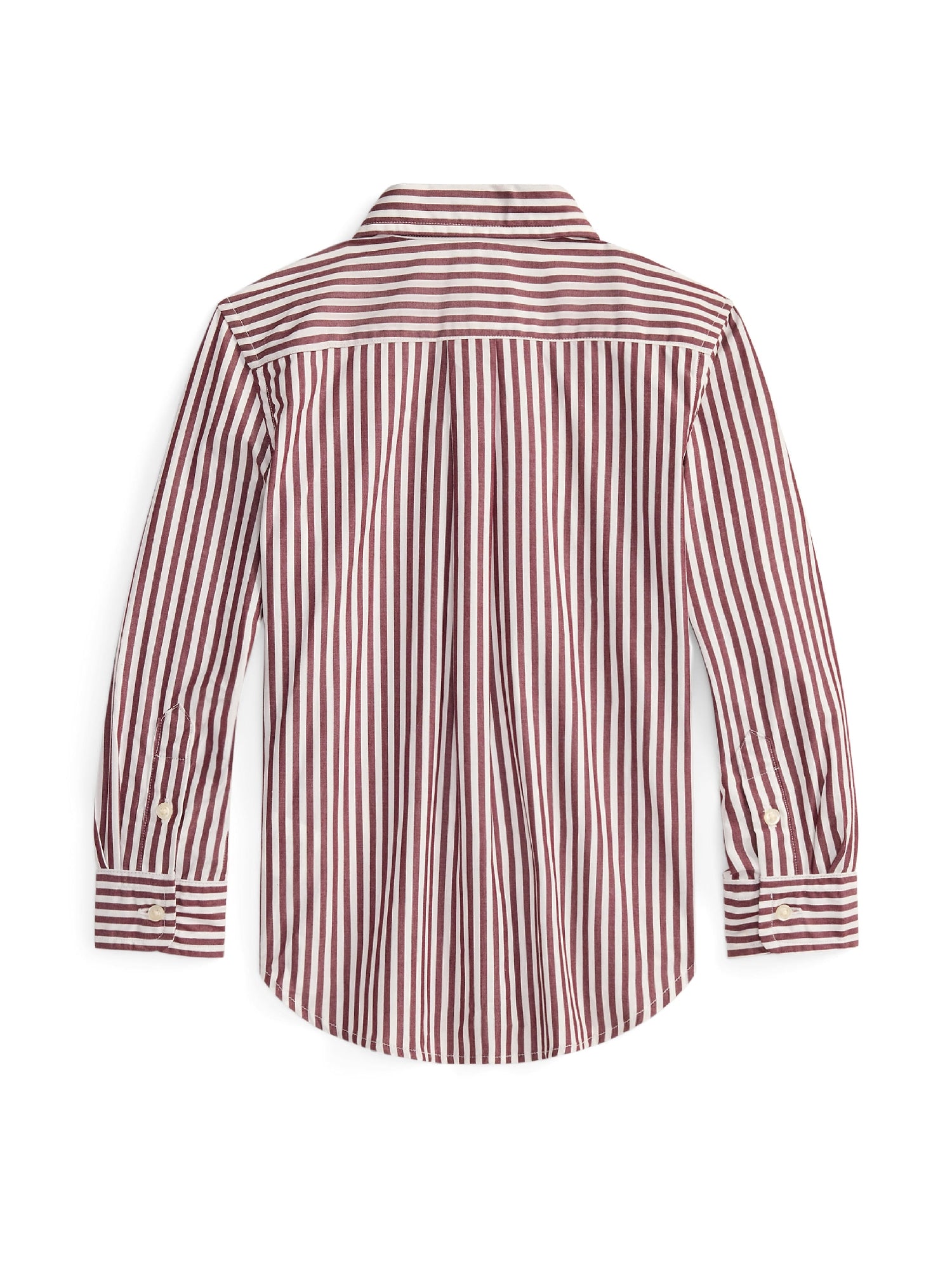 Chemise rayée en popeline de coton - Classic, Wine & White