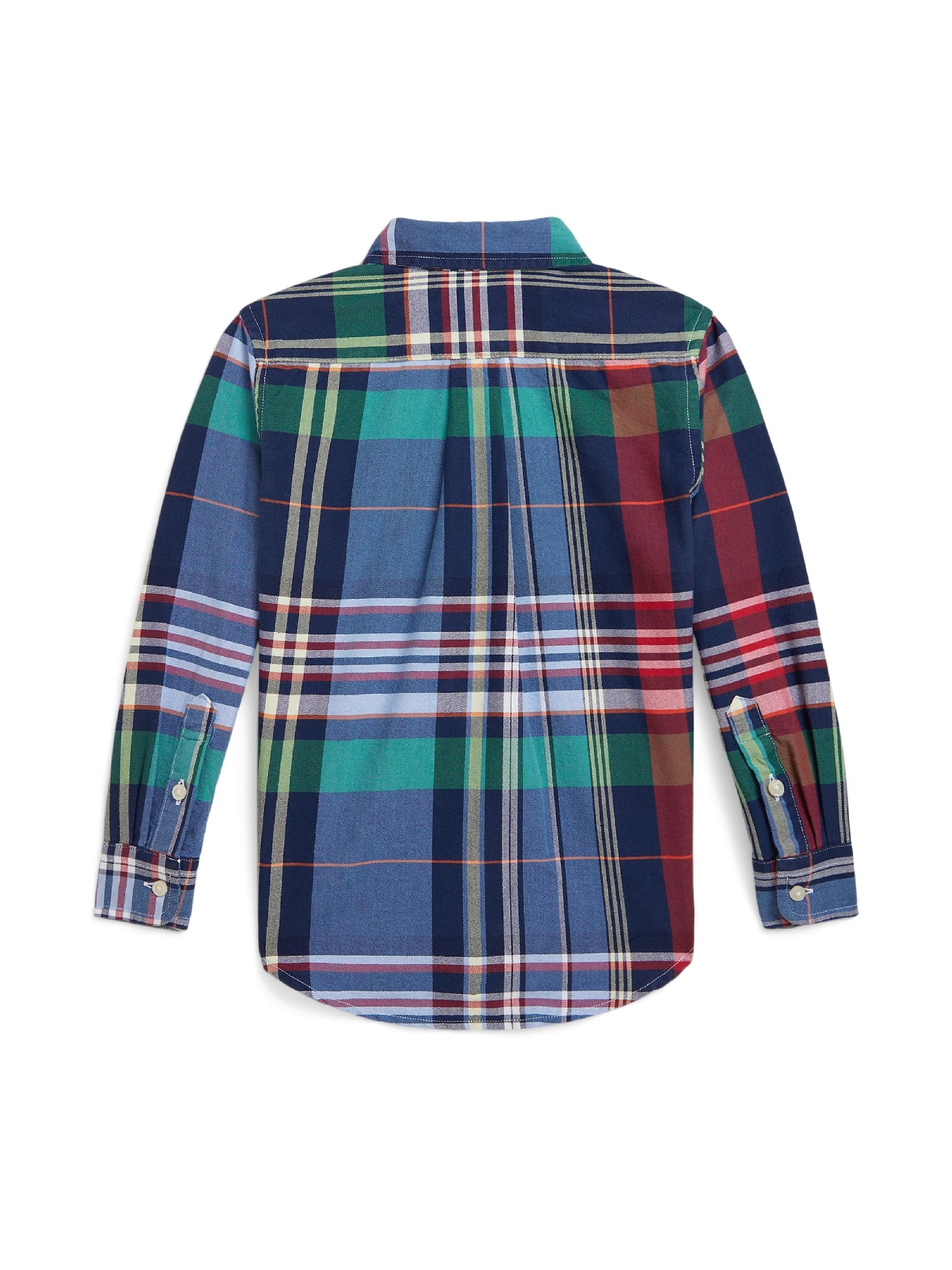 Chemise écossaise en coton oxford - Blue Red & Multicolore