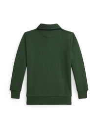 Tartan polo neck sweatshirt - Bottle Green