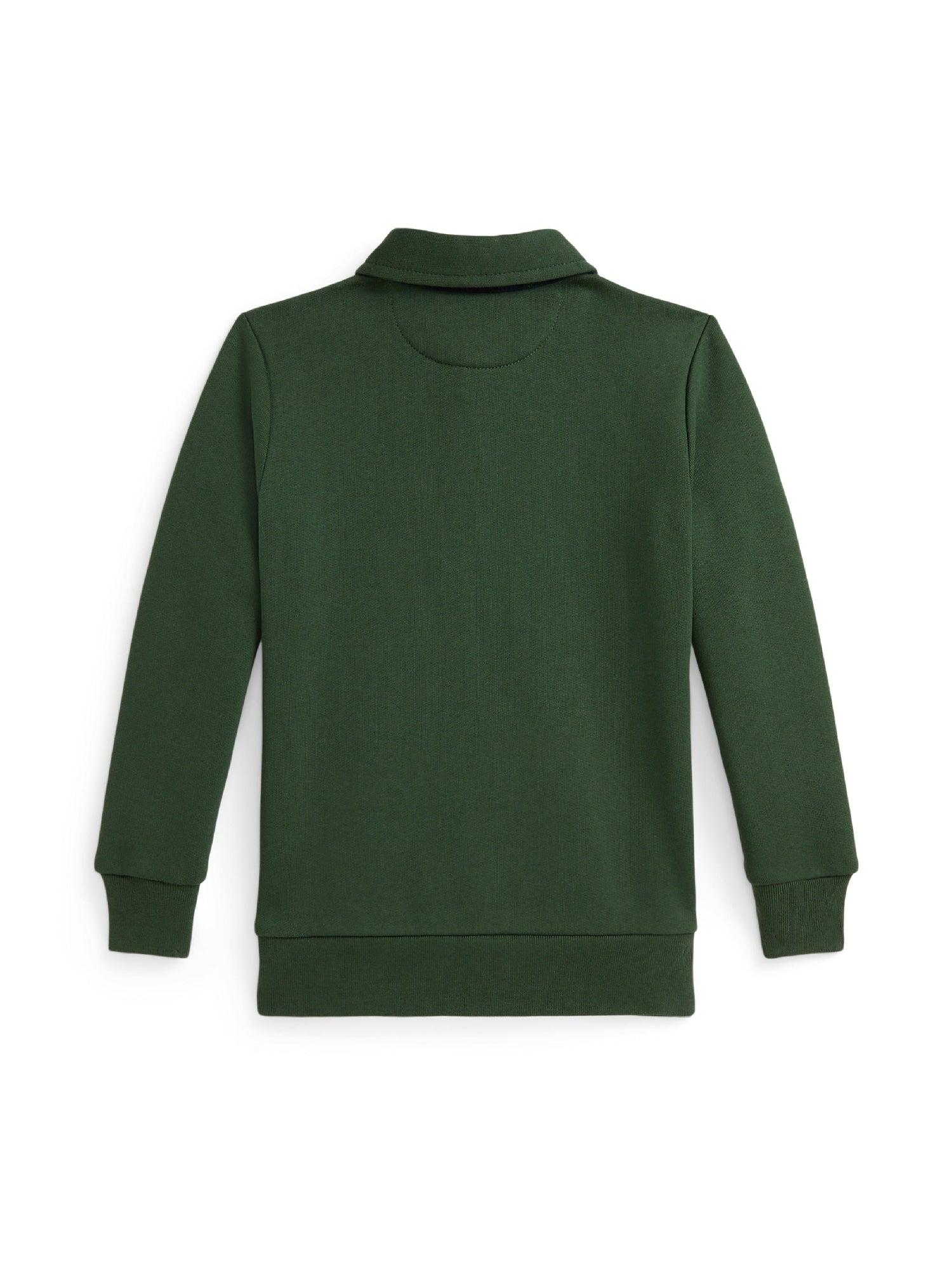 Tartan polo neck sweatshirt - Bottle Green