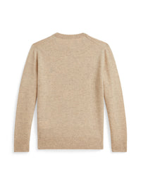 Pull col rond en laine - Oatmeal Heather