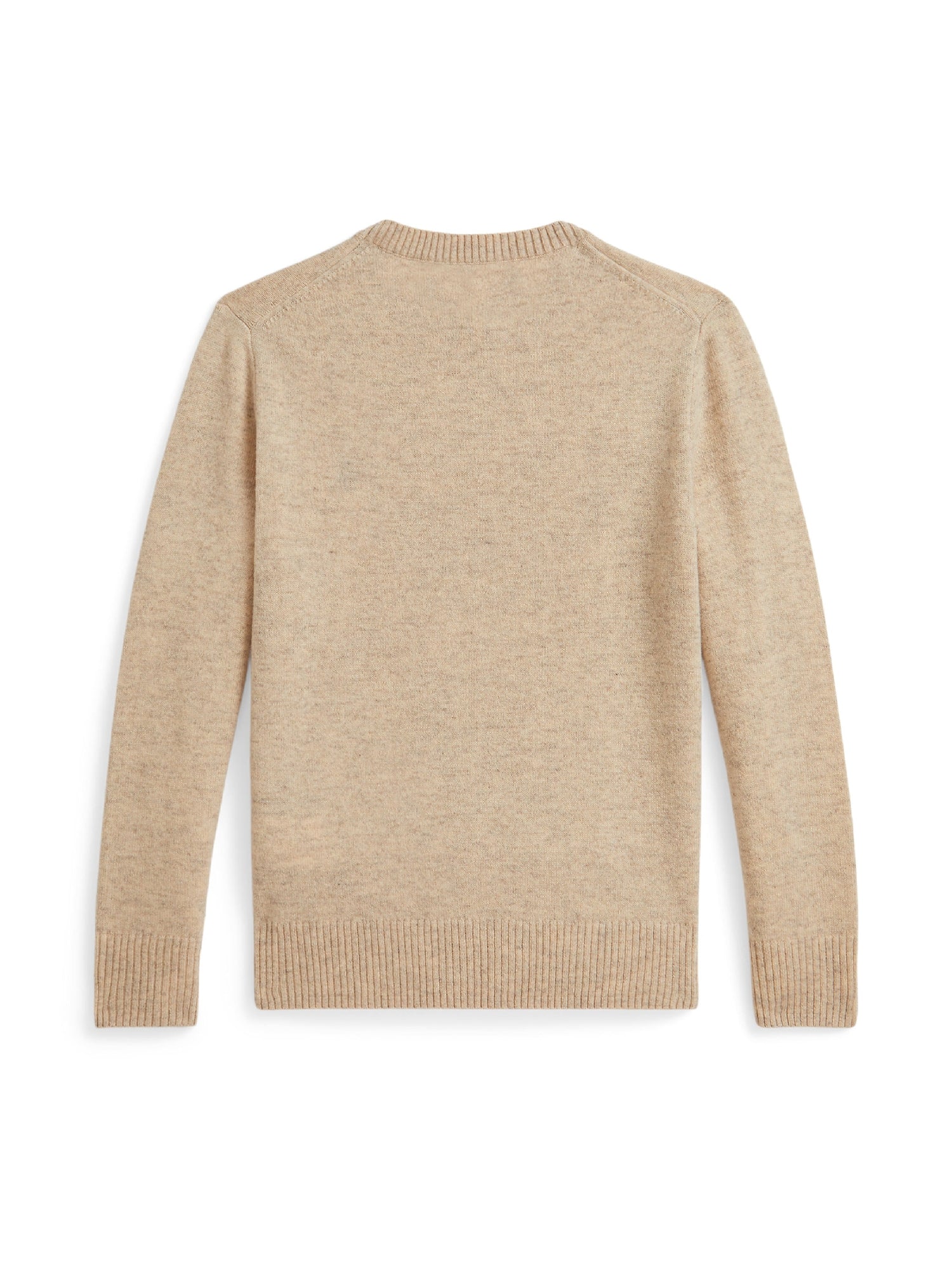 Pull col rond en laine - Oatmeal Heather