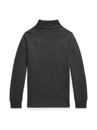 Pull col roulé roulé en interlock de coton - Windsor Heather