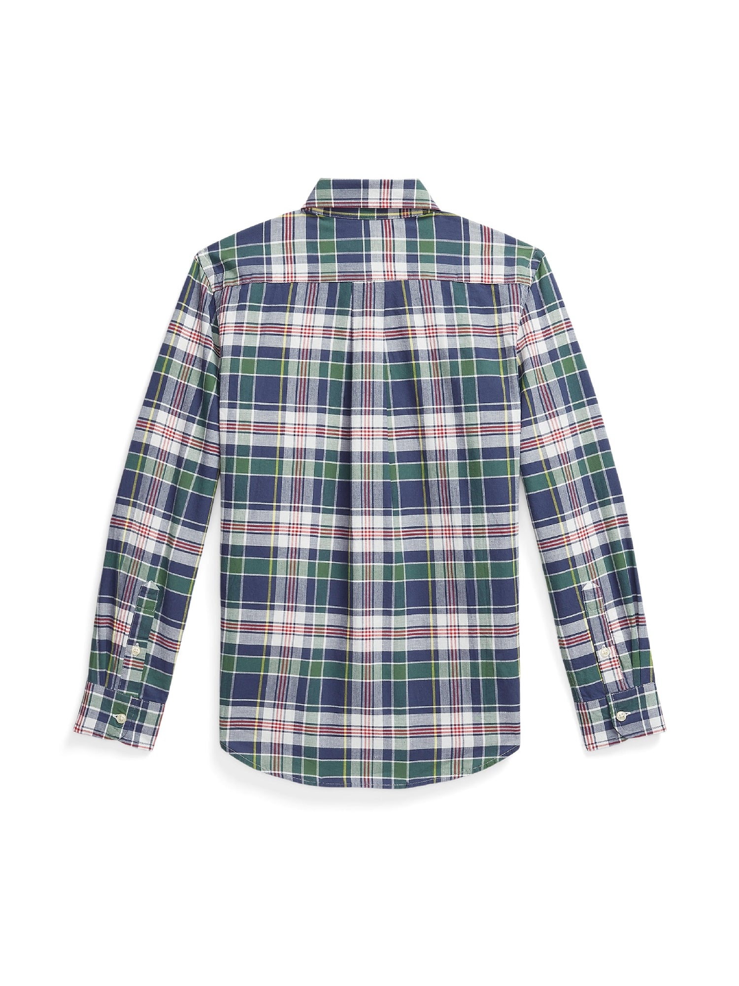 Chemise en coton madras - Blue, Green & Multicolore