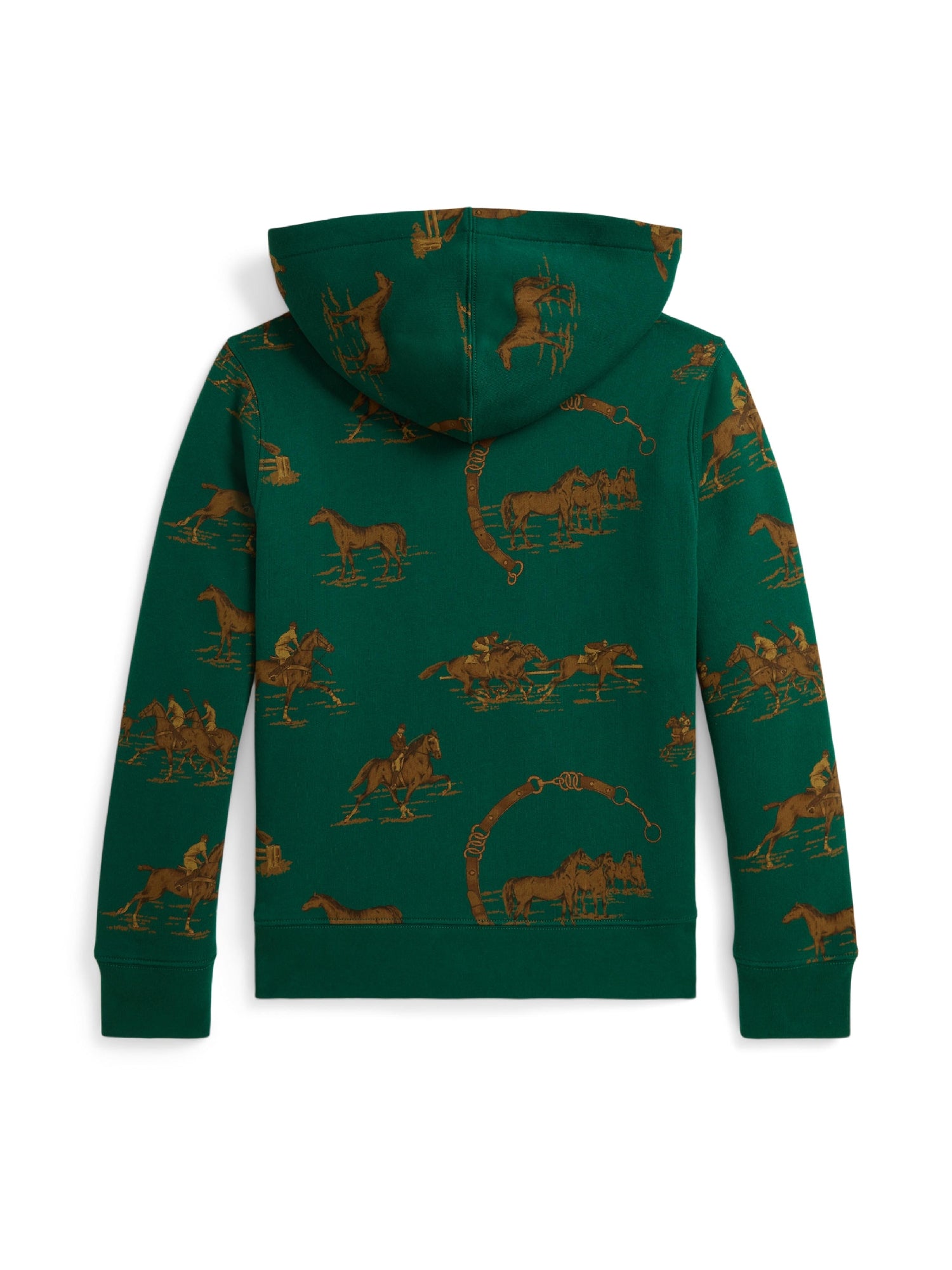 Sweat à capuche motif équestre - Equestrian Ring Green