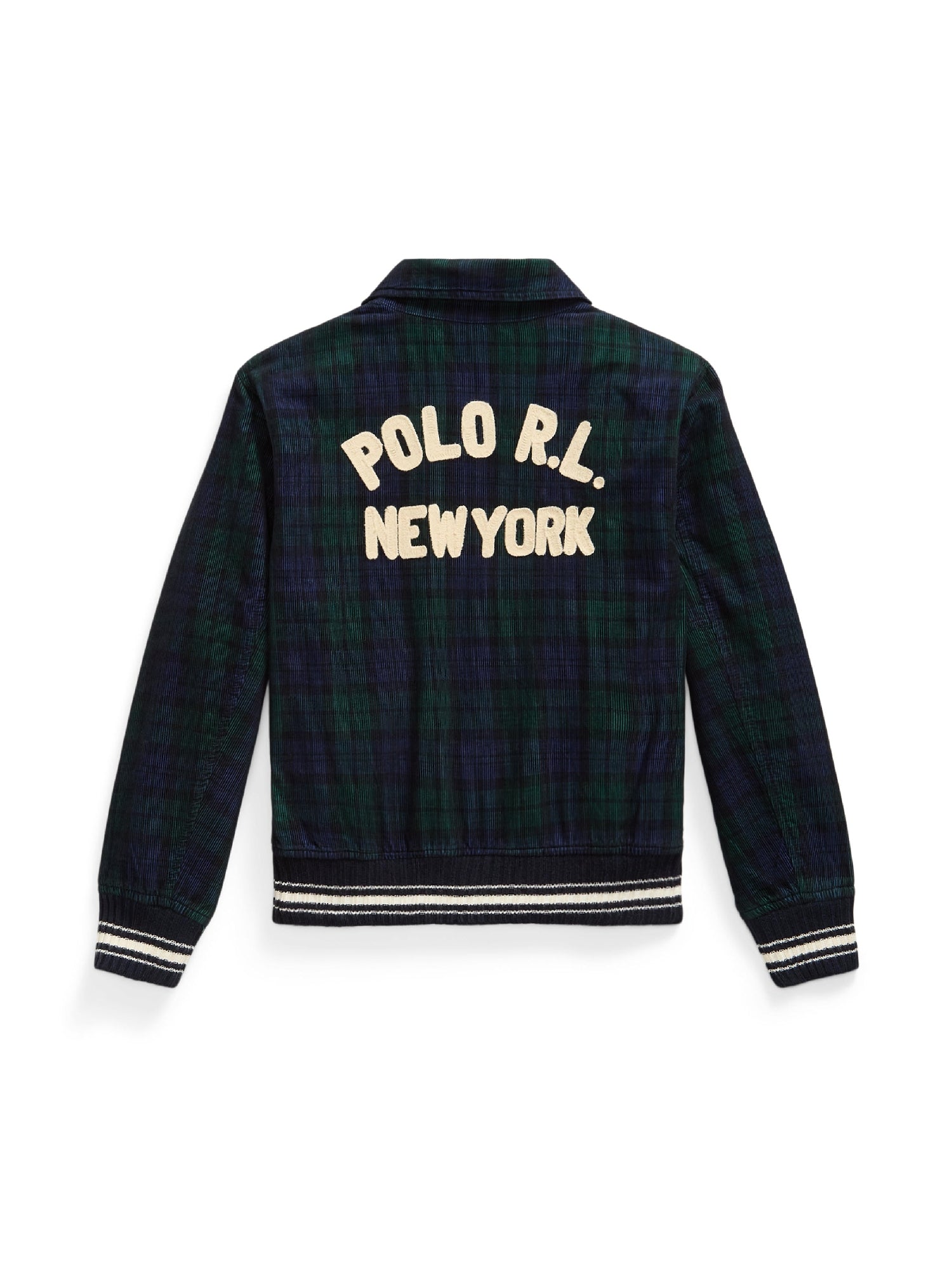 Corduroy tartan jacket - Navy, Pine & Multicolour