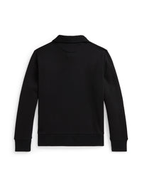 Sweat col polo à motif écossais - Polo Black