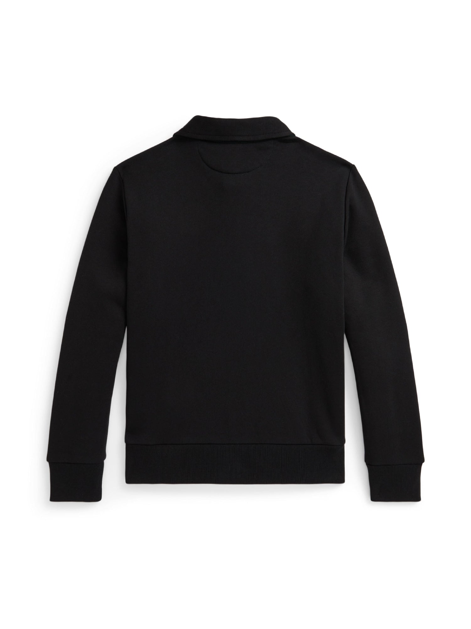 Sweat col polo à motif écossais - Polo Black