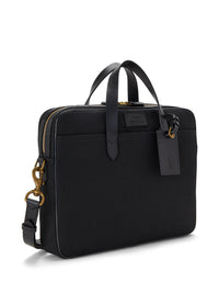 Porte-documents Polo en toile et finition cuir - Black