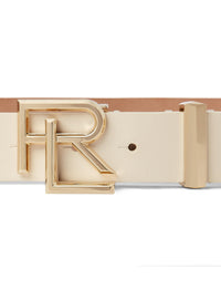 Ceinture RL en cuir bourdé - Butter