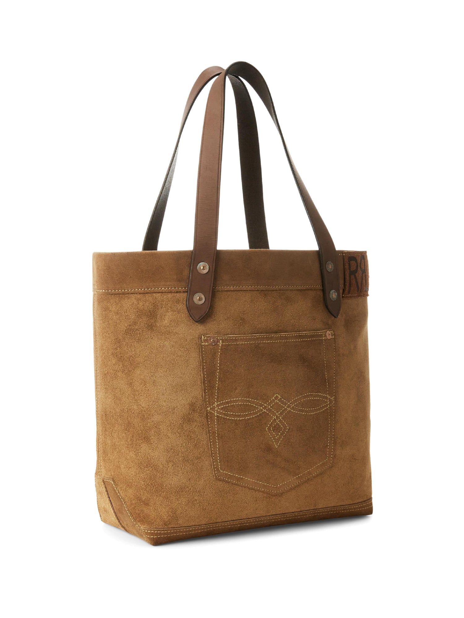 Cabas en daim brut - Light Java