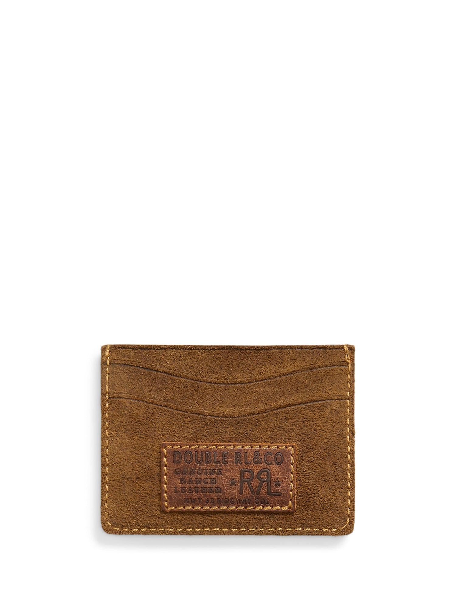 Limited edition card case in suede - Pale Russet