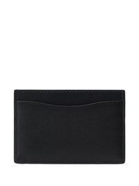 Porte-cartes monogramme en cuir - Black