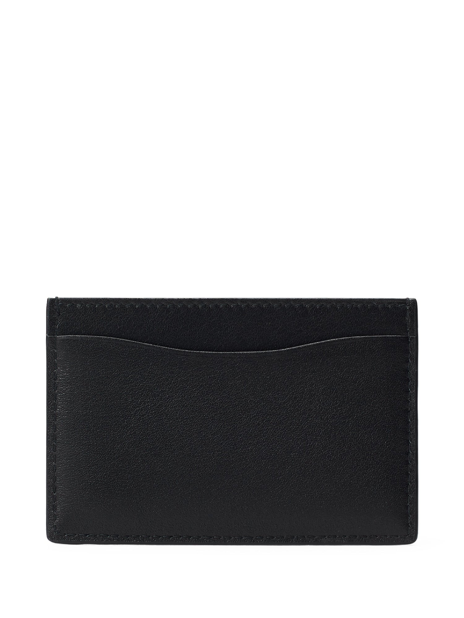Porte-cartes monogramme en cuir - Black