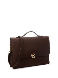 Porte-documents RL en cuir - Dark Luggage Brown