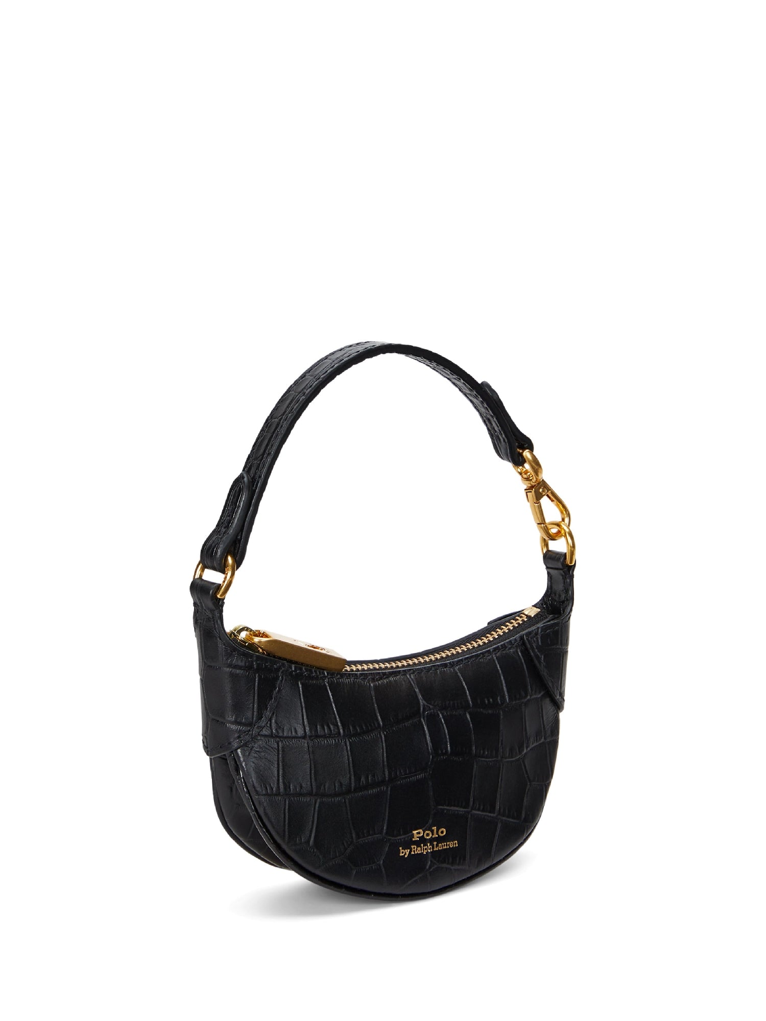 Porte-cartes Polo ID en cuir gauffré - Black