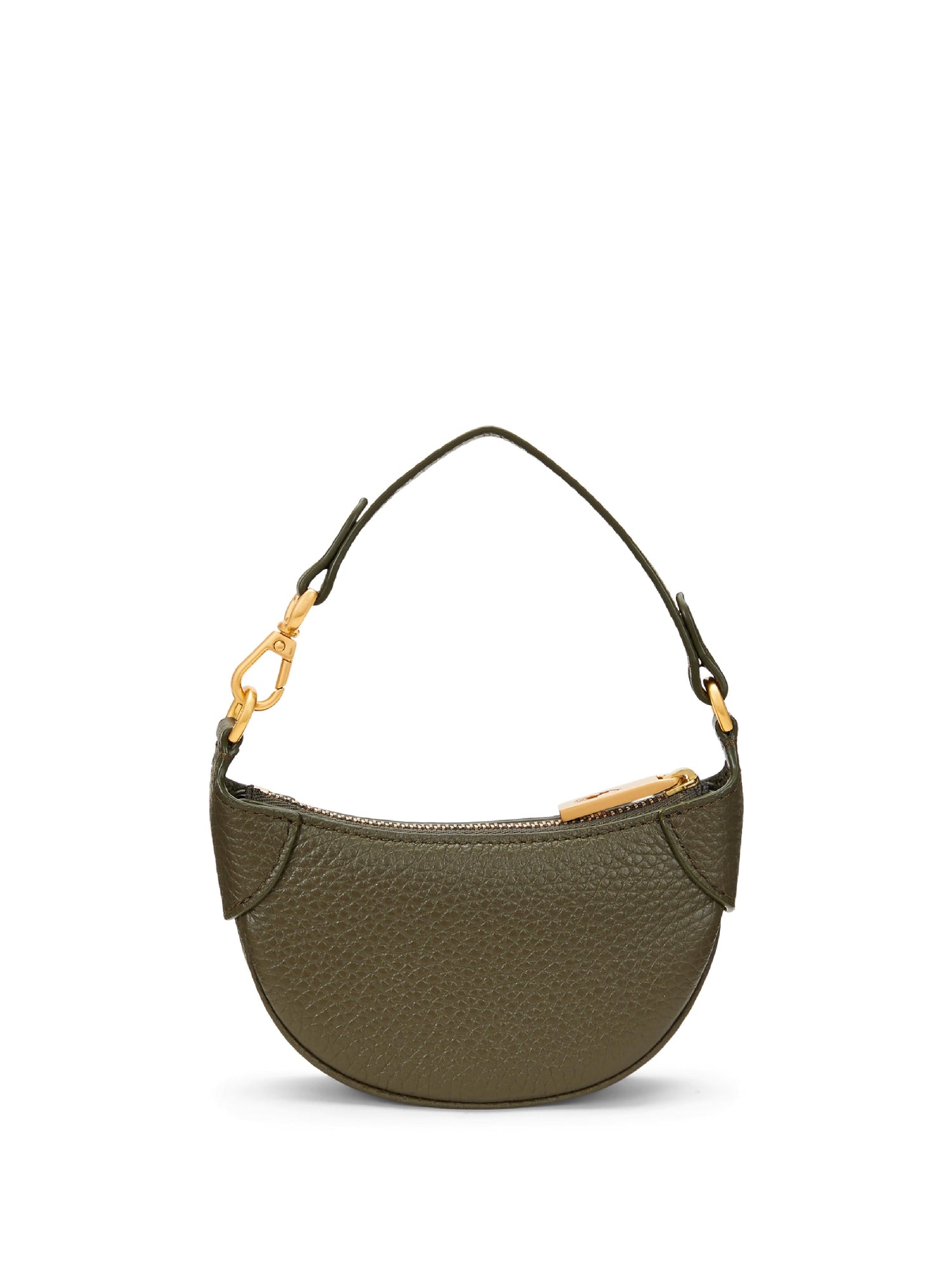 Polo ID cardholder in grained leather - Hunting Olive