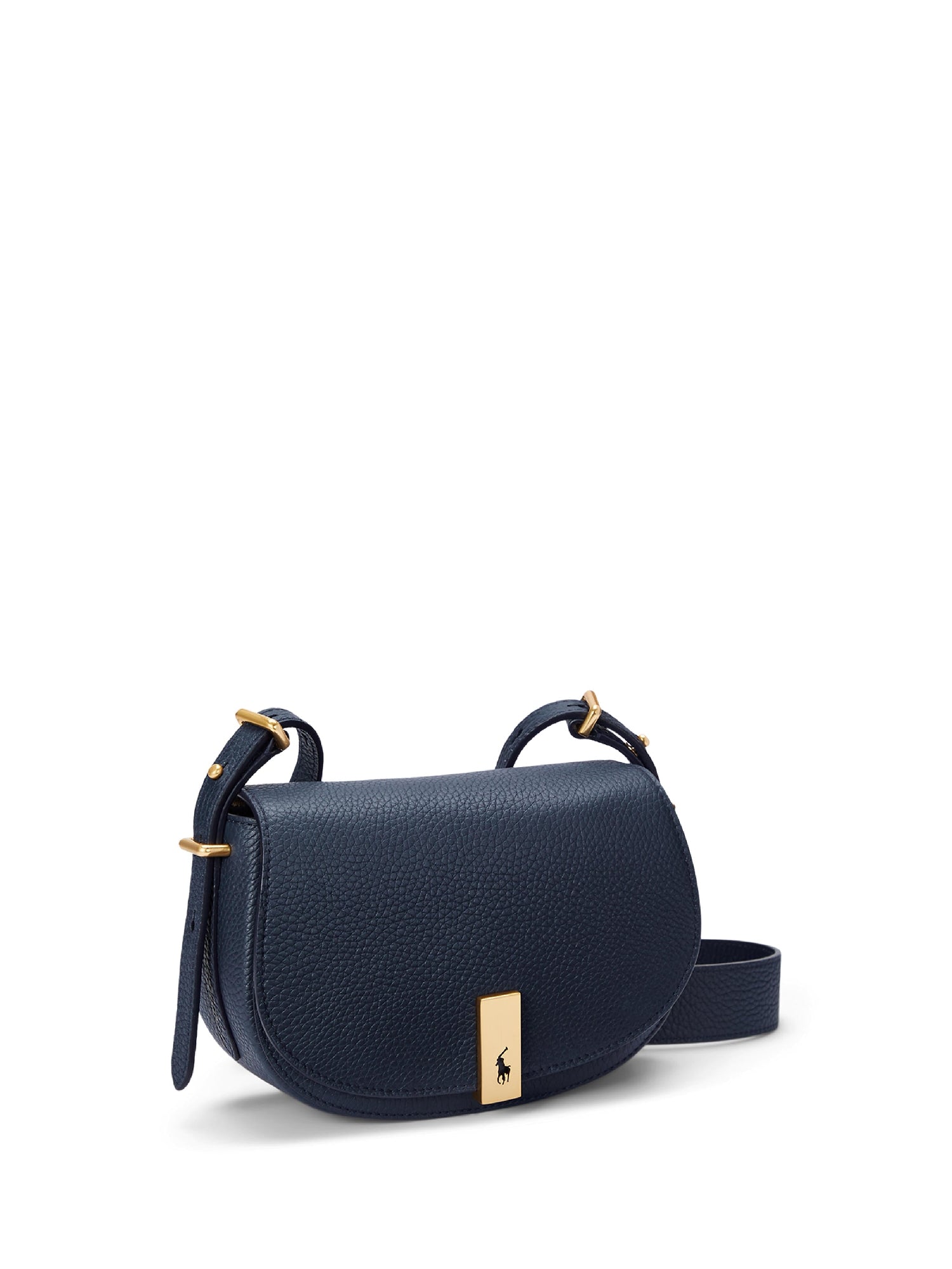 Saddle Polo ID leather mini-bag - Navy Navy
