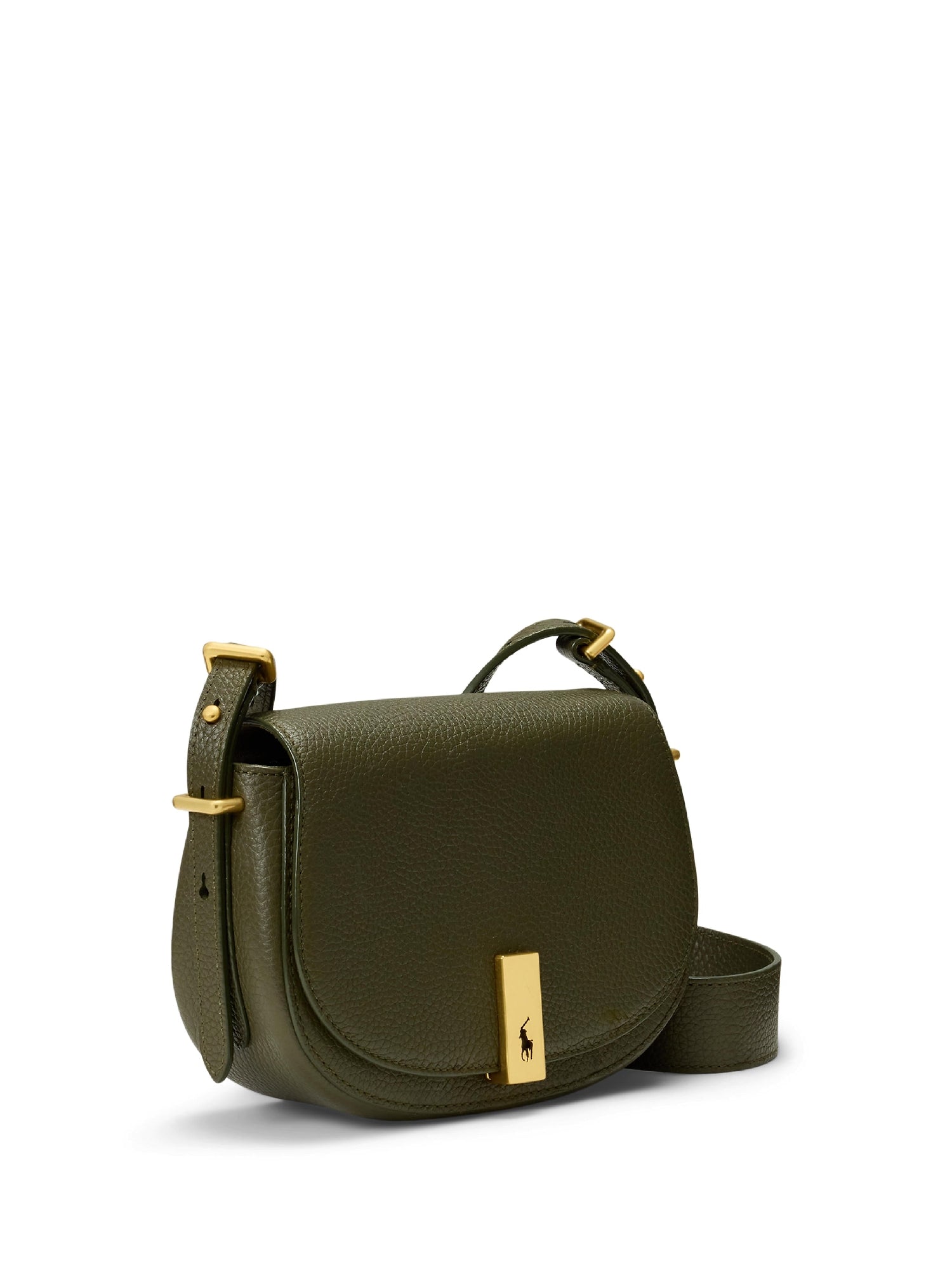 Mini-sac Saddle Polo ID en cuir - Hunting Olive
