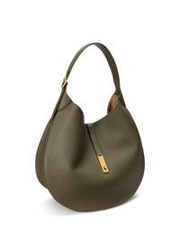 Sac Grand Shoulder Polo ID en cuir - Hunting Olive