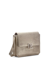 Sac à bandoulière RL 888 en cuir métallisé - Platinum