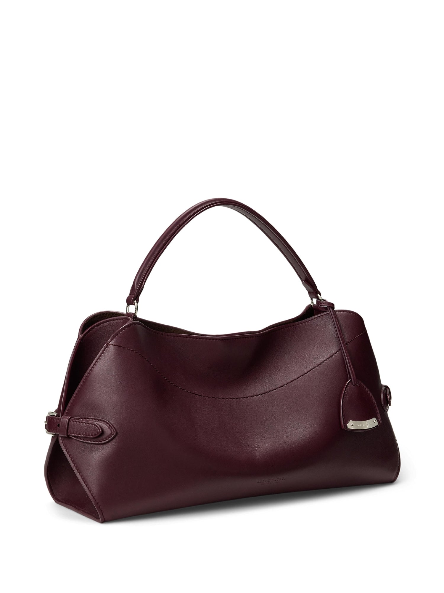 Sac porté épaule Ralph en cuir - Burgundy