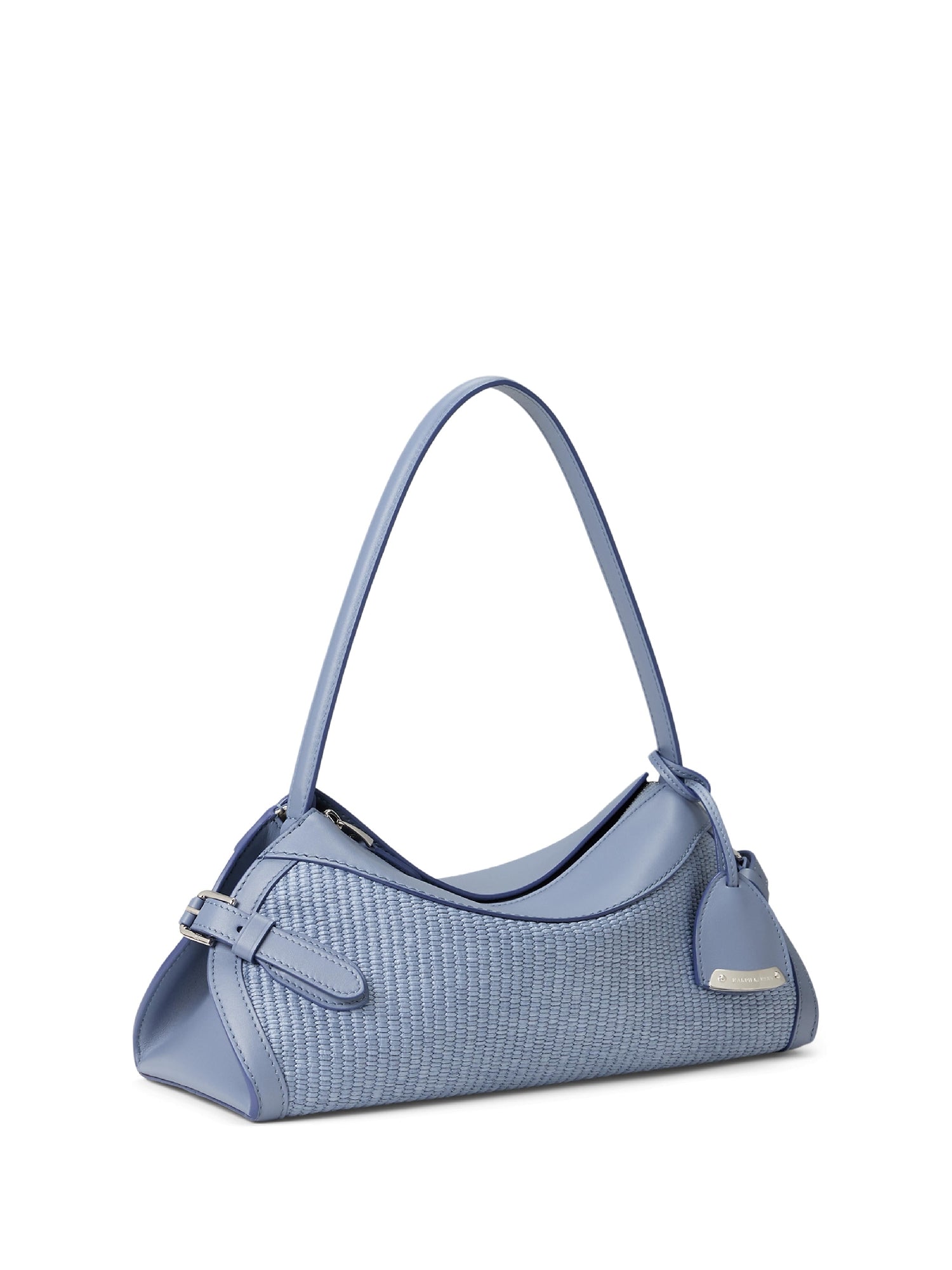 Petit sac porté épaule Ralph raphia - Cornflower