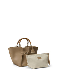 Cabas Ralph en cuir - Taupe