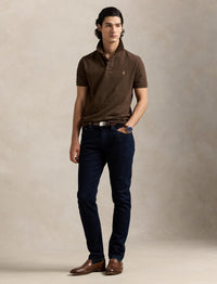 Polo coton piqué Slim Fit - Nutmeg Brown