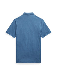 Classic cotton pique polo shirt - Fog Blue Heather
