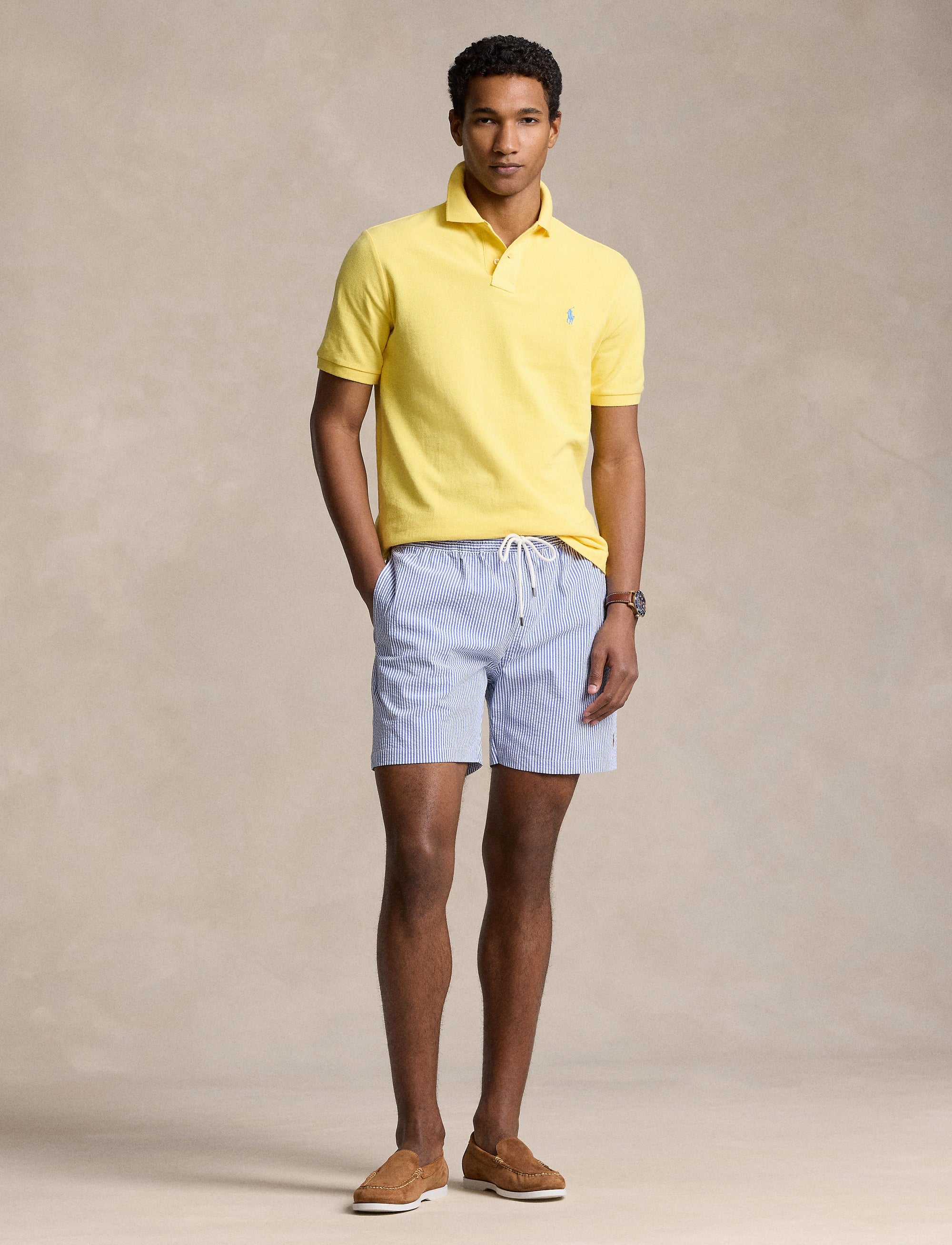 Polo coupe classique en coton piqué - Oasis Yellow