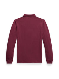 Polo coupe ajustée en piqué - Vintage Port Heather