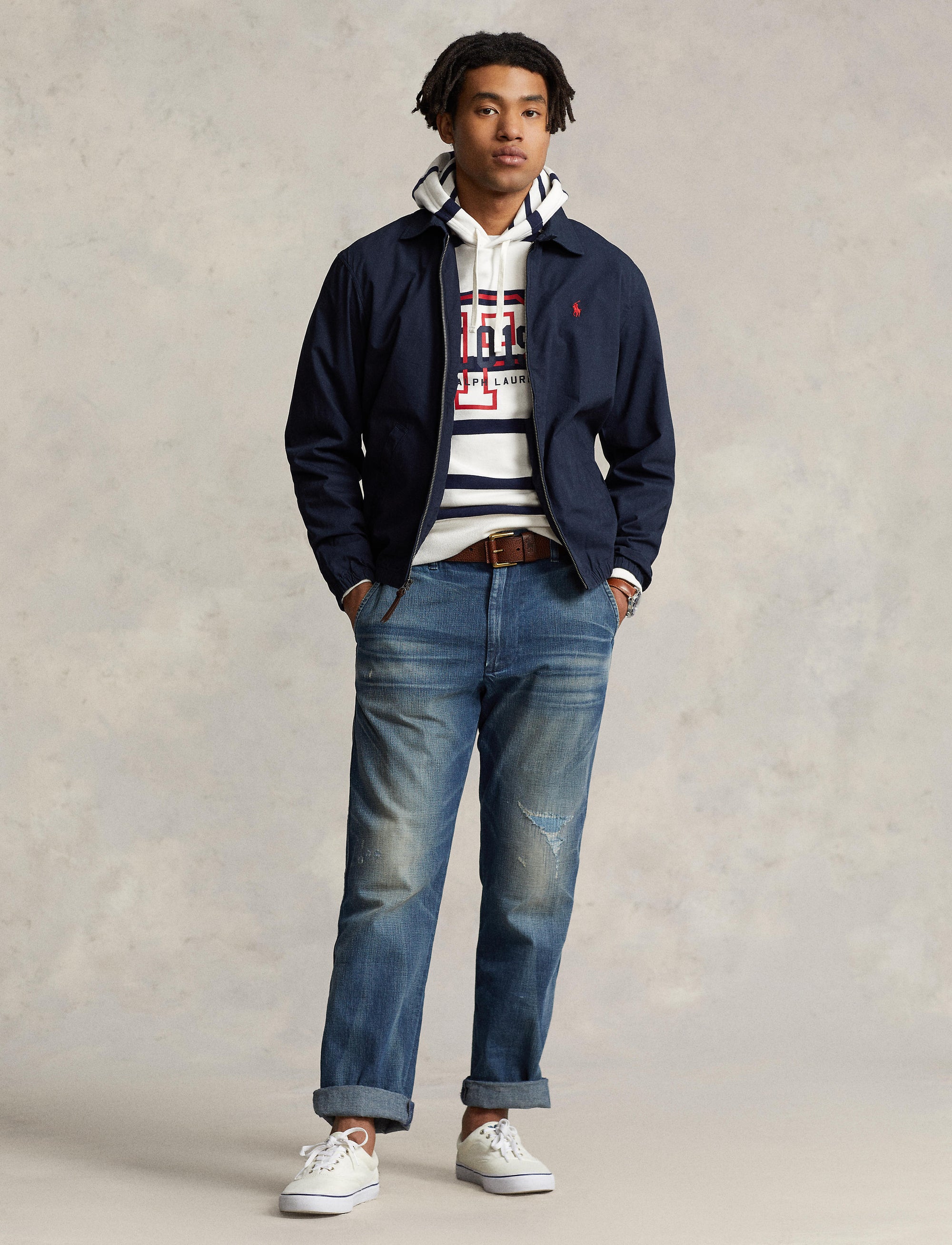2pcs / NEW // AVIATOR NAVY WINDBREAKER UNLINED BAYPORT WB