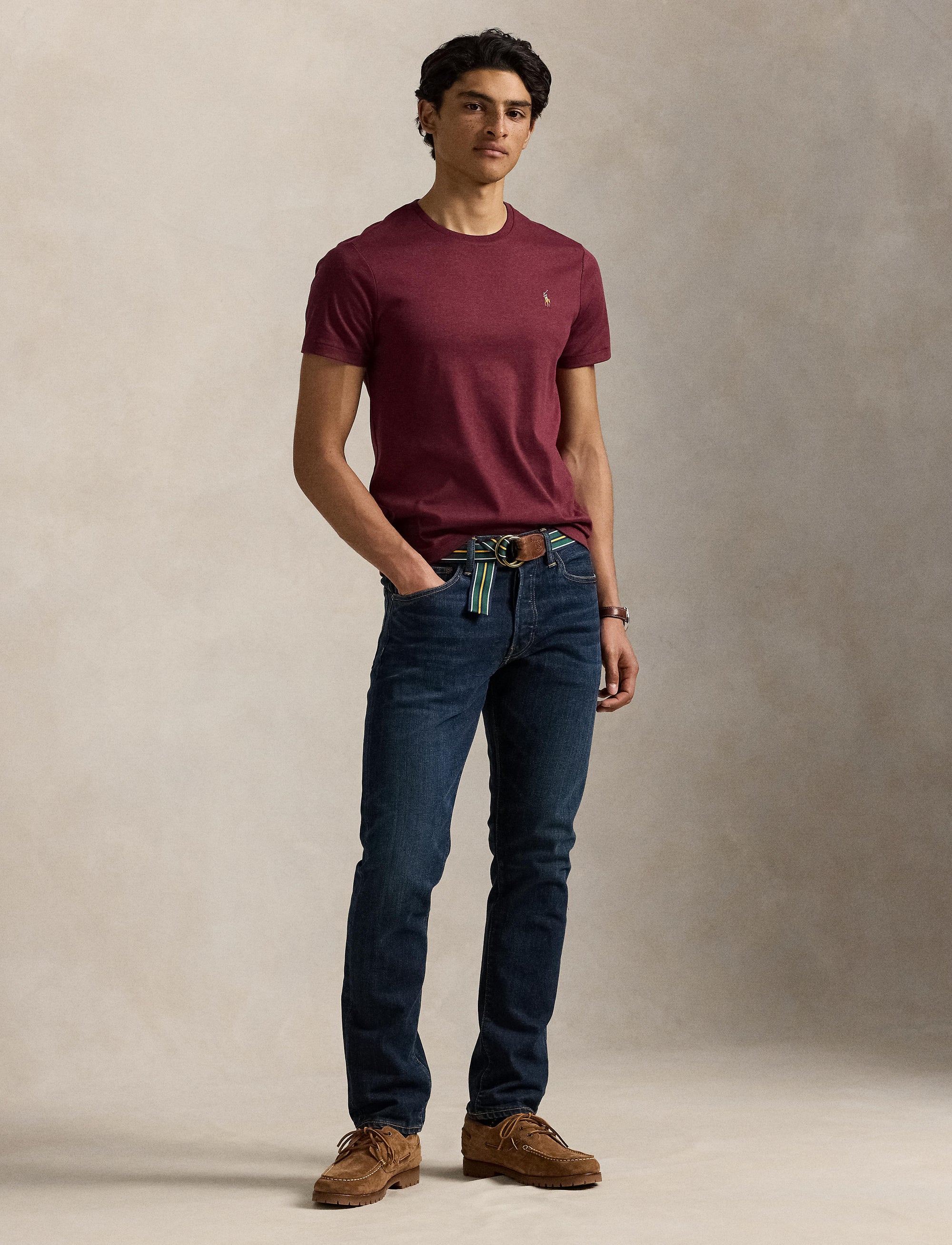 T-shirt Custom Slim Fit - Spring Wine Heather
