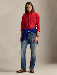 Chemise Oxford Slim Fit teinte en pièce - New Brick