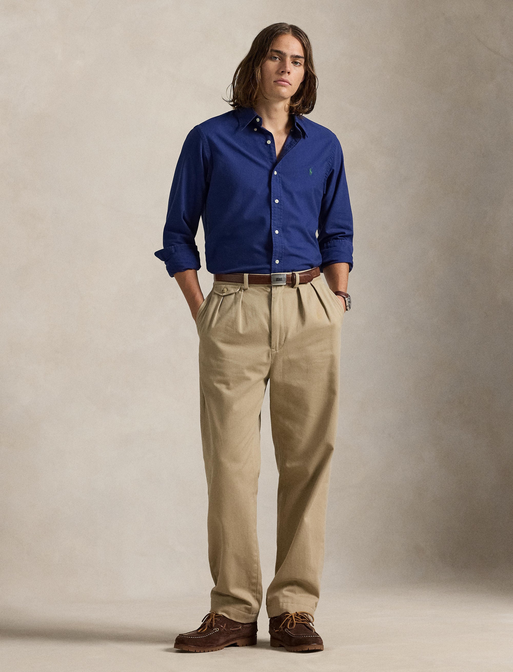 Chemise Oxford ajustée teinte en pièce - Freshwater