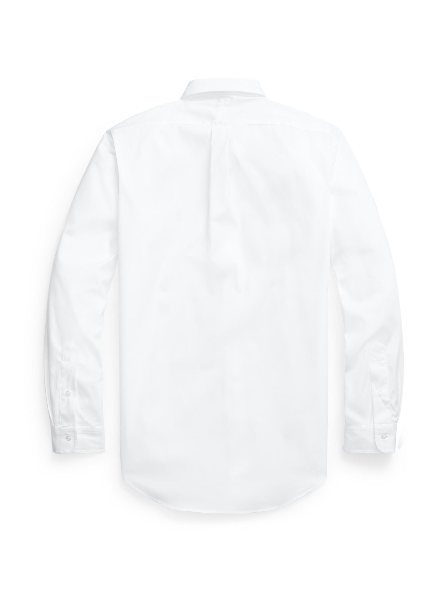 Chemise ajustée popeline de coton gratté - White
