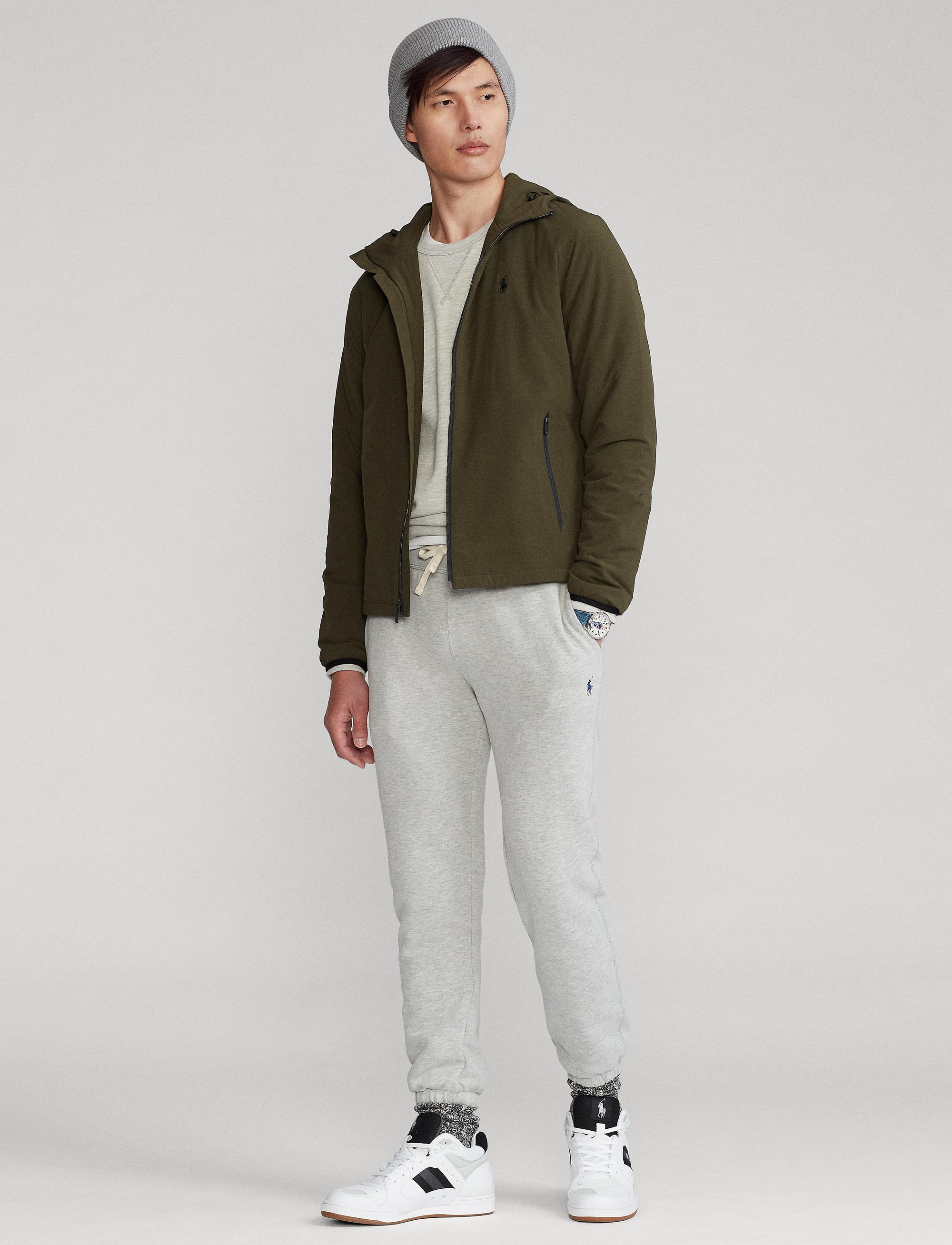 1pcs / NEW // COMPANY OLIVE WINDBREAKER LINED ASCENT JKT