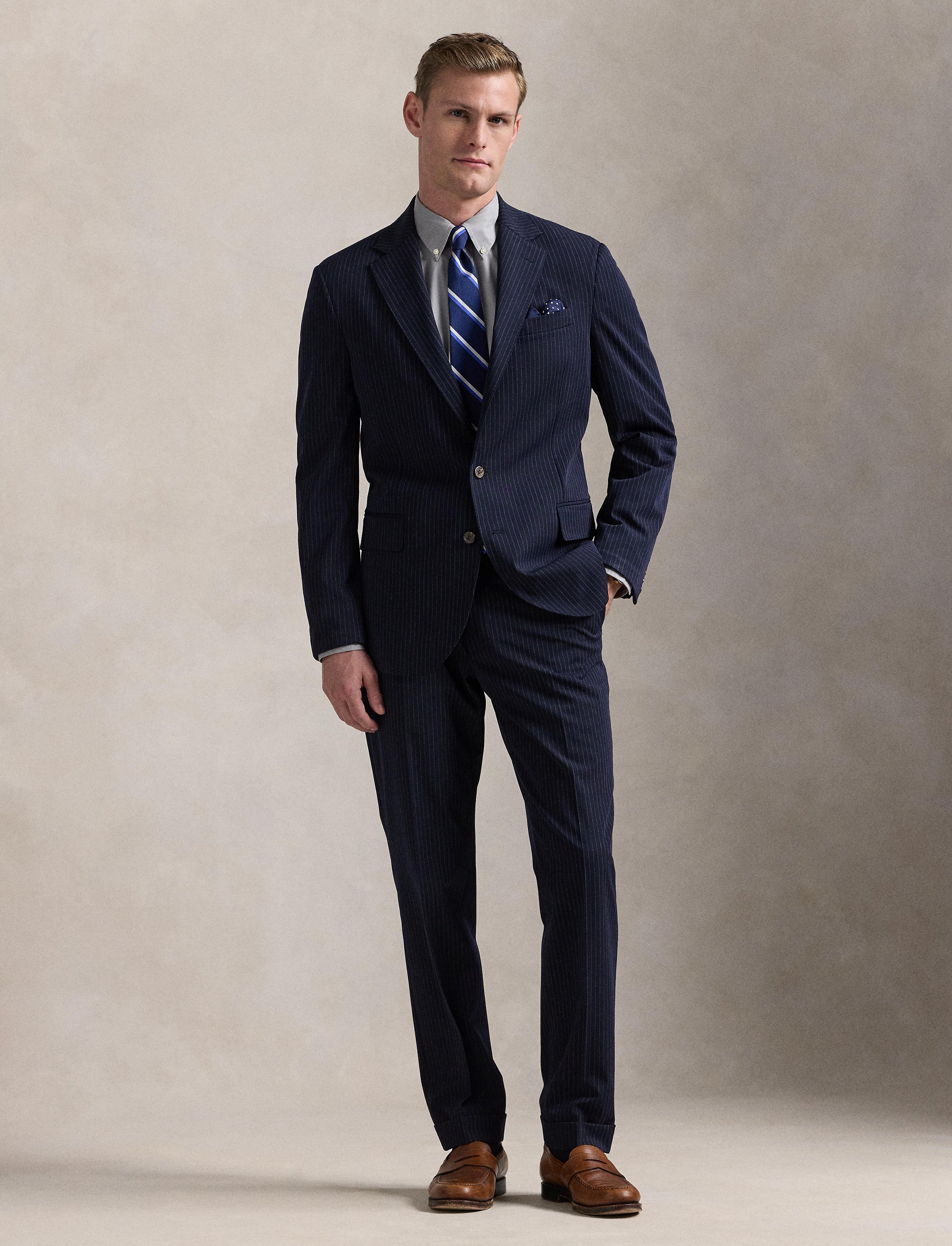 Chemise Oxford stretch Custom Fit - Grey