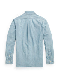 Chemise ajustée en chambray - Medium Wash