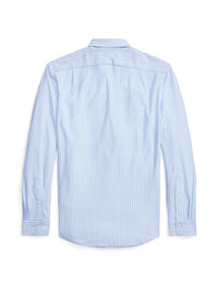 Chemise Oxford en coton piqué rayé - Harbour Island Blue & White