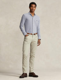 Chemise Oxford rayée coupe ajustée - Newport Navy & White