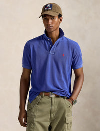 Polo coupe originale en coton piqué - Graphic Royal