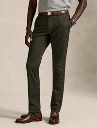 Pantalon en sergé slim stretch - Canopy Olive