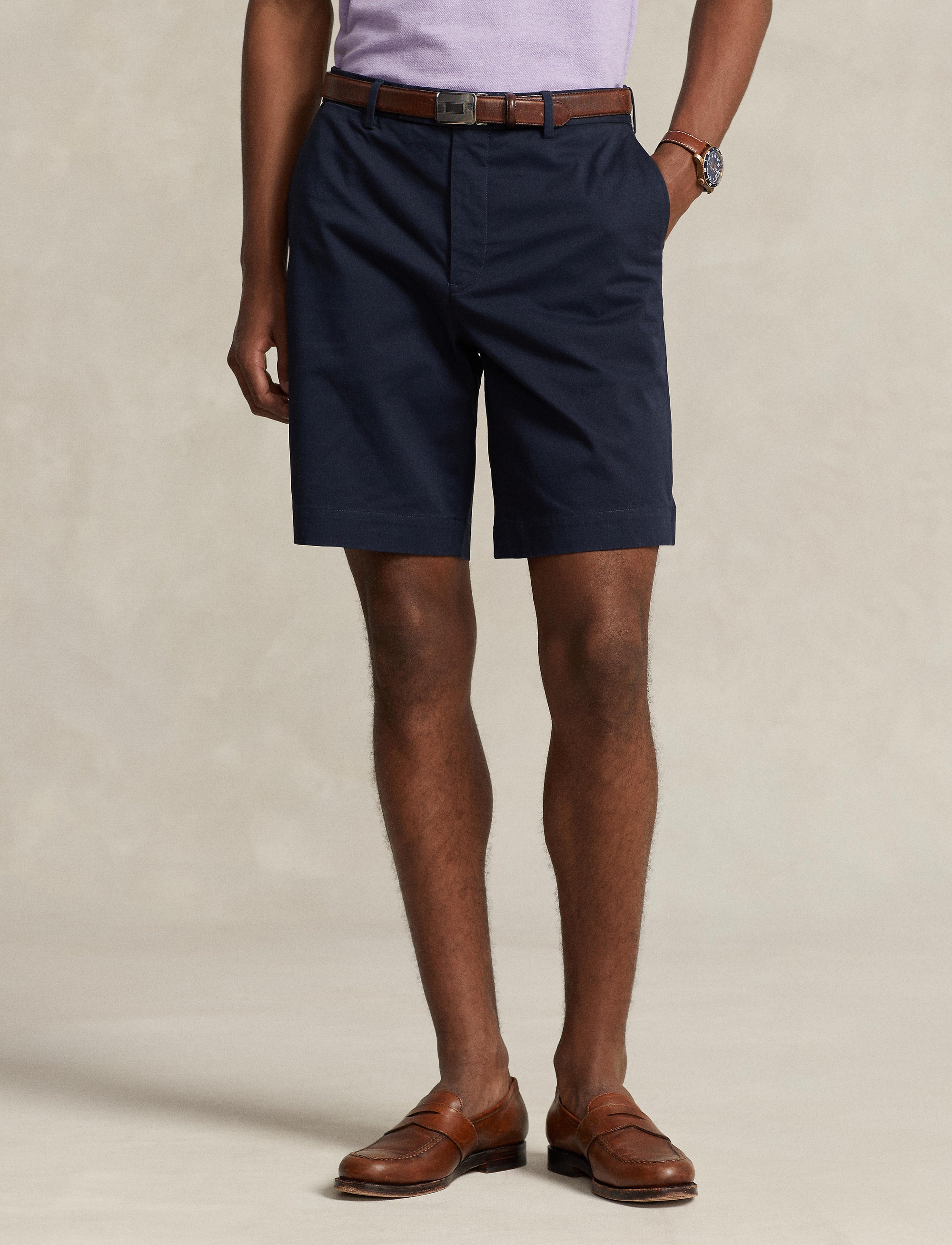 Short chino stretch Classic Fit - Aviator Navy