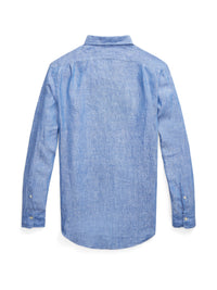 Chemise Custom Fit en lin  - Dark Blue