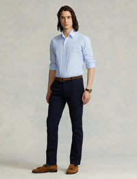 Chemise classique en seersucker - Light Blue & White